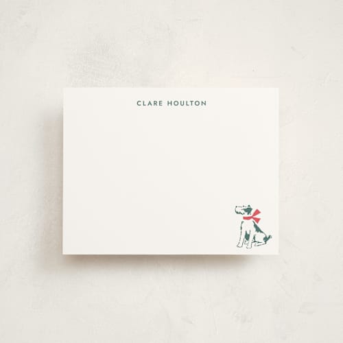 This is a evergreen personalized stationery thank you cards with standard by Megan Davis called pawfect printing on signature in 4.25x5.5