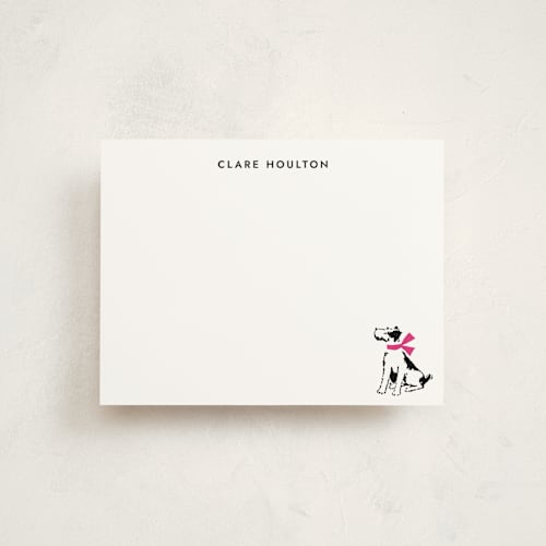 This is a turf personalized stationery thank you cards with standard by Megan Davis called pawfect printing on signature in 4.25x5.5