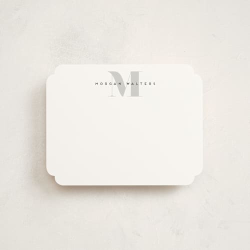 This is a slate kids thank you cards notes with standard by Creo Study called strong initial printing on signature in standard
