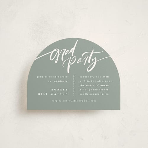 This is a cloud graduation insert cards with standard by Anastasia Makarova called awesome future printing on signature in standard