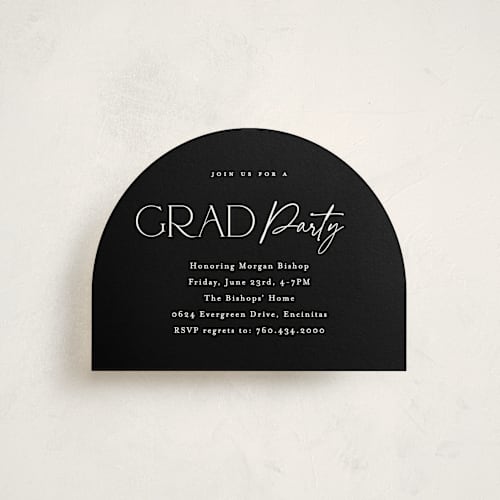 This is a ink graduation insert cards with standard by Carolyn MacLaren called timeline printing on signature in standard