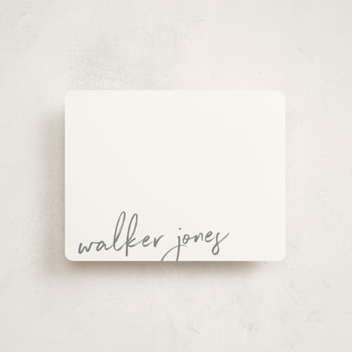 This is a snow kids thank you cards notes with standard by Sara Hicks Malone called scripted printing on signature in standard