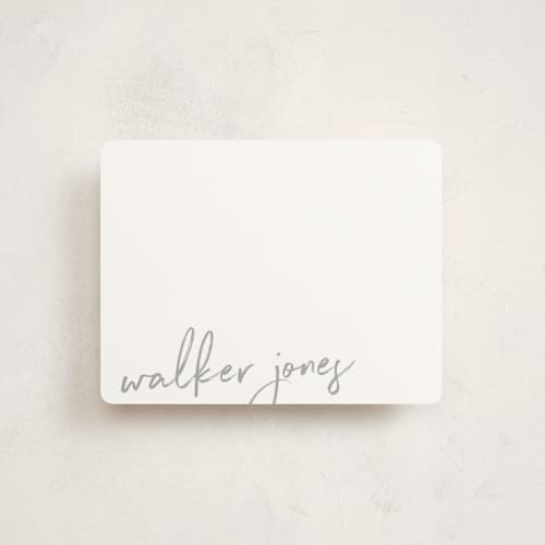 This is a cement kids thank you cards notes with standard by Sara Hicks Malone called scripted printing on signature in standard