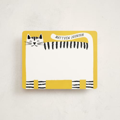 This is a sunshine kids thank you cards notes with standard by Pati Cascino called hello cat printing on signature in standard