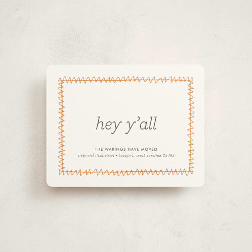 This is a kumquat moving announcements with standard by kelli hall called lines printing on signature in standard