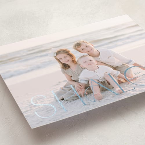 This is a wintermint hanukkah cards with foil pressed by Benita Crandall called family traditions printing on recycled smooth signature in standard