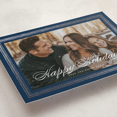This is a royalty met with foil pressed by Design Lotus called magi printing on recycled smooth signature in standard