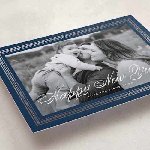 This is a royalty met with foil pressed by Design Lotus called magi printing on recycled smooth signature in standard