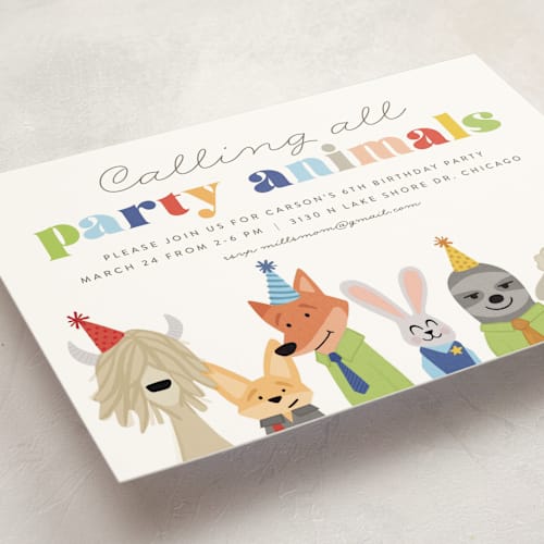 This is a sugar kids birthday invitations with standard by Jessie Steury called disney's zootopia friends printing on signature in standard