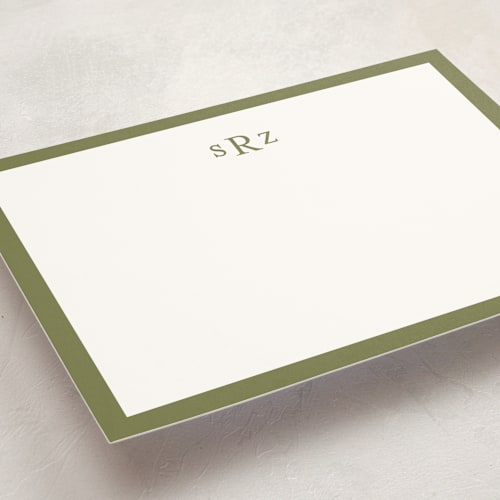 This is a grassland personalized stationery thank you cards with standard by Ani Somi called theodore printing on signature in 5x7