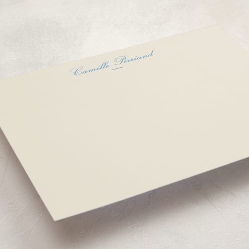 This is a hydrangea personalized stationery thank you cards with standard by Megan Davis called winslow printing on signature in 5x7