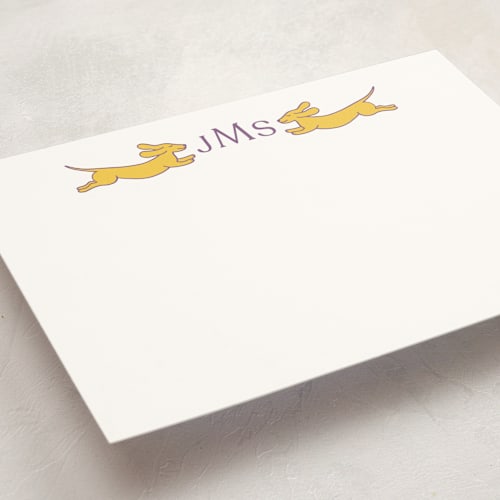 This is a dandelion personalized stationery thank you cards with standard by Alize Cetintas Kure called follow your noses printing on signature in 5x7