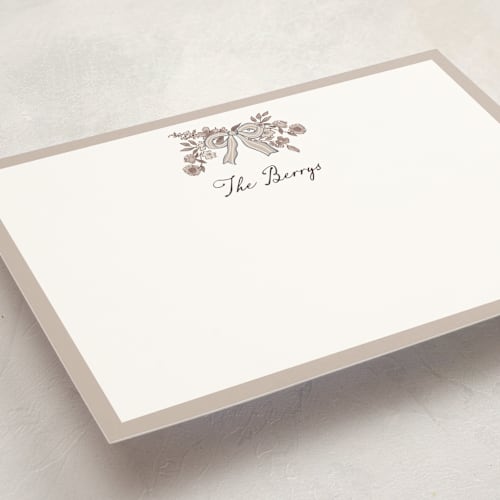 This is a siena personalized stationery thank you cards with standard by Chris Griffith called a wedding in low country printing on signature in 5x7