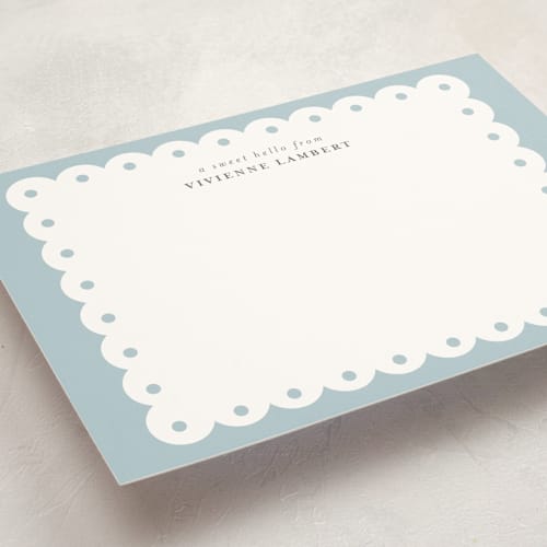 This is a slate personalized stationery thank you cards with standard by Shirley Lin Schneider called southern charm printing on signature in 5x7