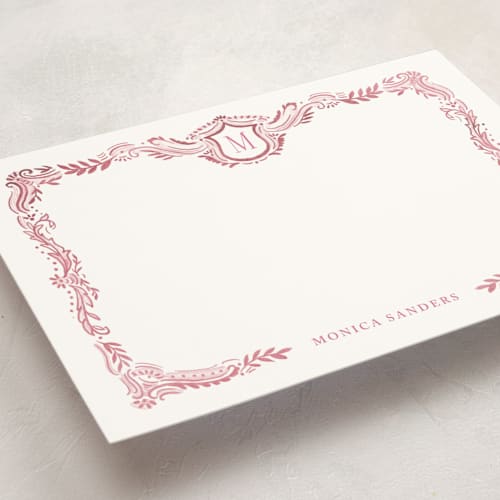 This is a cupcake personalized stationery thank you cards with standard by Petra Kern called fresco printing on signature in 5x7