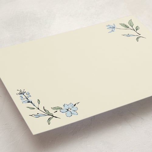 This is a sea personalized stationery thank you cards with standard by RachelYaej called elegant floral stationery printing on signature in 5x7