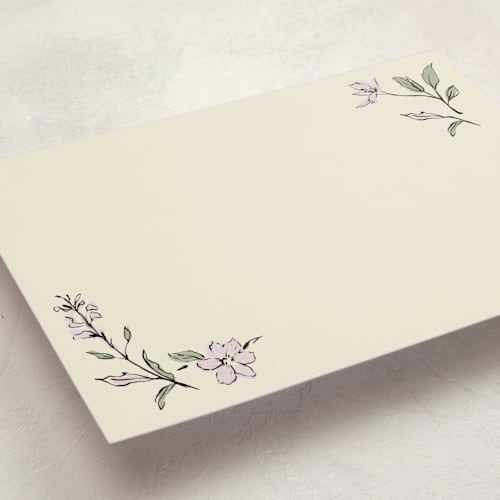 This is a orchid personalized stationery thank you cards with standard by RachelYaej called elegant floral stationery printing on signature in 5x7