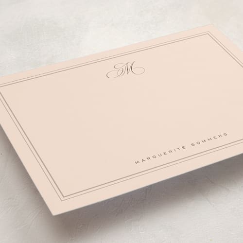 This is a petal personalized stationery thank you cards with standard by chocomocacino called giaourti printing on signature in 5x7