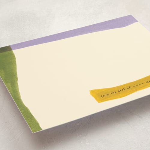 This is a gems personalized stationery thank you cards with standard by Pati Cascino called landscape notes printing on signature in 5x7