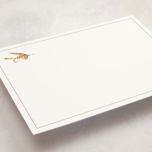 This is a desert personalized stationery thank you cards with standard by Chris Ferebee called fly fishing printing on signature in 5x7