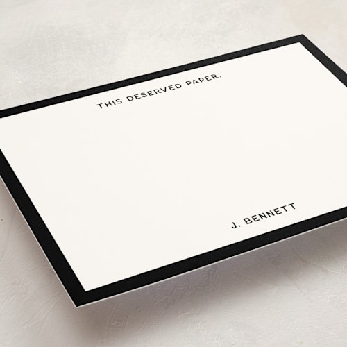 This is a noir personalized stationery thank you cards with standard by Kimberly FitzSimons called cooler than a text printing on signature in 5x7