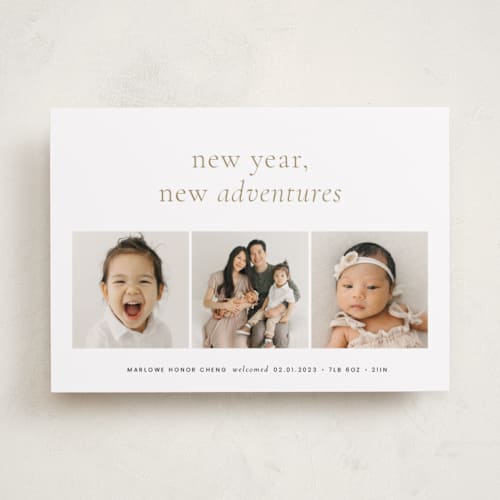 This is a ink babys first christmas with standard by Blustery August called awaits printing on recycled smooth signature in standard
