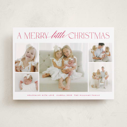 This is a holly berry babys first christmas with standard by Benita Crandall called new addition printing on recycled smooth signature in standard