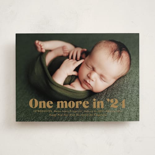 This is a butterscotch babys first christmas with standard by Jackie Crawford called there is one more printing on recycled smooth signature in standard