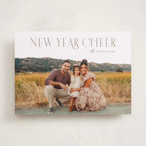 This is a nutmeg photo christmas cards with standard by Kristie Kern called monterey printing on recycled smooth signature in standard