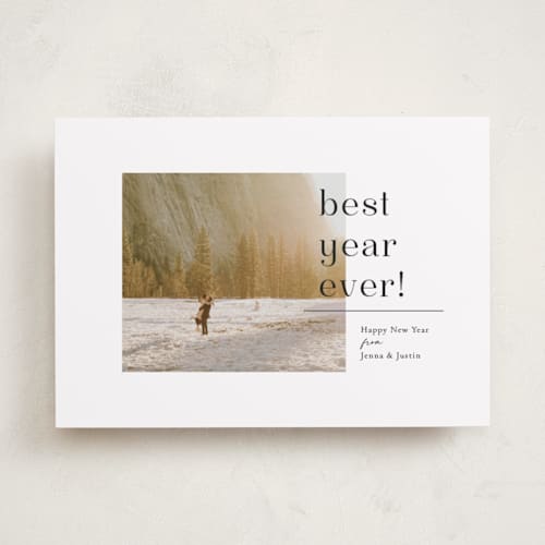 This is a snow photo christmas cards with standard by Meggy Masters called lined printing on recycled smooth signature in standard