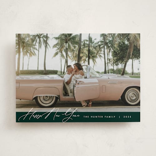 This is a emerald photo christmas cards with standard by Nicoletta Savod called glamour printing on recycled smooth signature in standard