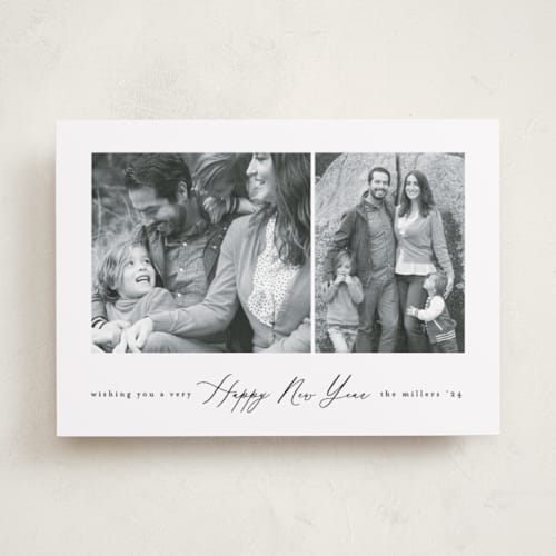 This is a snow photo christmas cards with standard by Kelly Schmidt called landscape printing on recycled smooth signature in standard
