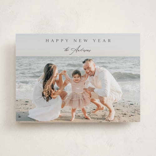 This is a coal photo christmas cards with standard by Kasia Labocki called classical printing on recycled smooth signature in standard