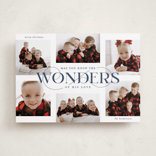 This is a marine photo christmas cards with standard by Lauren Chism called glorious wonders printing on recycled smooth signature in standard