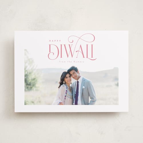 This is a candy diwali cards with standard by Orasie called charming diwali printing on recycled smooth signature in standard