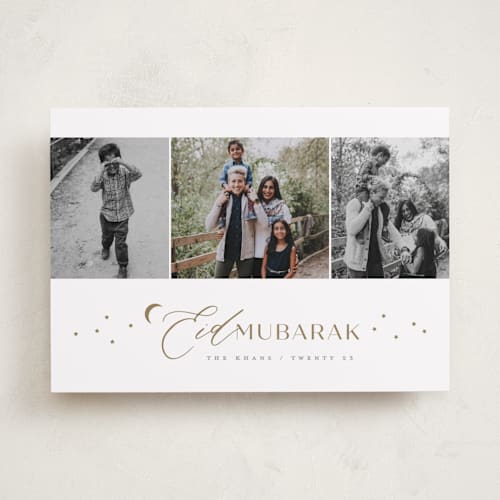 This is a earth eid cards with standard by Creo Study called chic celebration printing on recycled smooth signature in standard