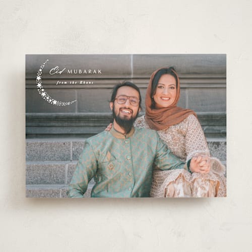 This is a lily eid cards with standard by Creo Study called glimmering eid printing on recycled smooth signature in standard