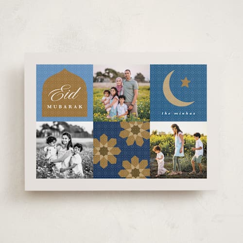 This is a evening eid cards with standard by Angela Garrick called eid trio printing on recycled smooth signature in standard