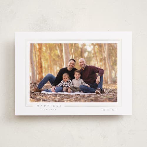 This is a snowflake gloss press holiday cards with gloss press by chocomocacino called chianti printing on recycled smooth signature in standard