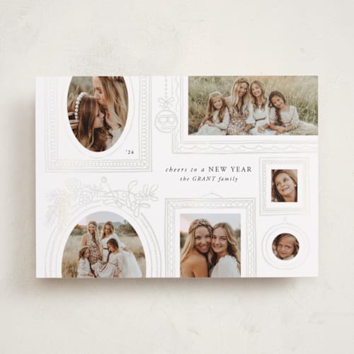 This is a snow gloss press holiday cards with gloss press by Leia Matt called gallery wall printing on recycled smooth signature in standard