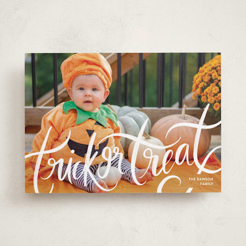 This is a ghost halloween party invitations cards by Pixel and Hank called good times printing on recycled smooth signature in standard