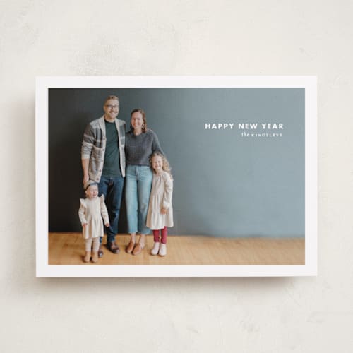 This is a ice new year photo cards with standard by chocomocacino called mitarashi printing on recycled smooth signature in standard