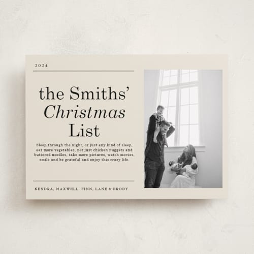 This is a champagne new year photo cards with standard by Baumbirdy called resolutions printing on recycled smooth signature in standard