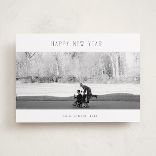 This is a starlight new year photo cards with standard by Jelena Vuletic called alder printing on recycled smooth signature in standard