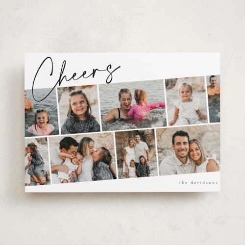 This is a snow new year photo cards with standard by Iveta Angelova called highlights printing on recycled smooth signature in standard