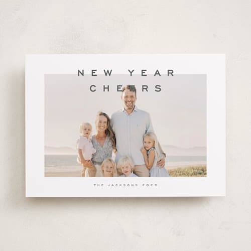 This is a starlight holiday photo cards with standard by Nicole Walsh called air printing on recycled smooth signature in standard