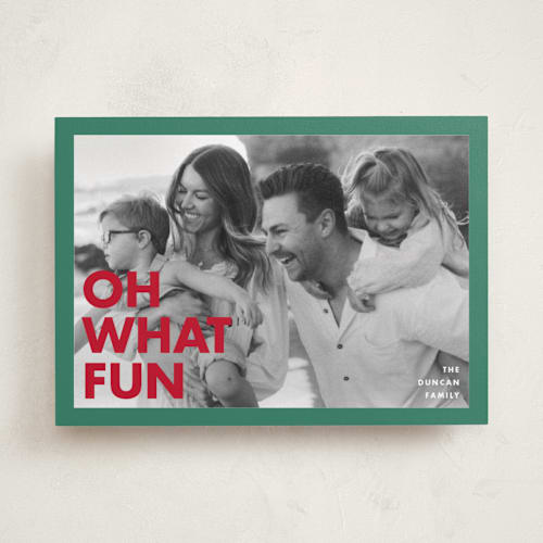 This is a wreath holiday photo cards with standard by Maria Alou called holiday poster printing on recycled smooth signature in standard