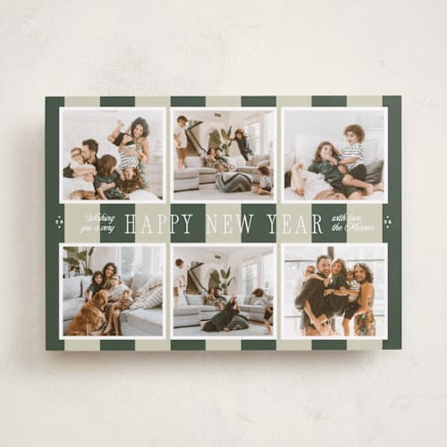 This is a spruce holiday photo cards with standard by Blustery August called apple cider printing on recycled smooth signature in standard