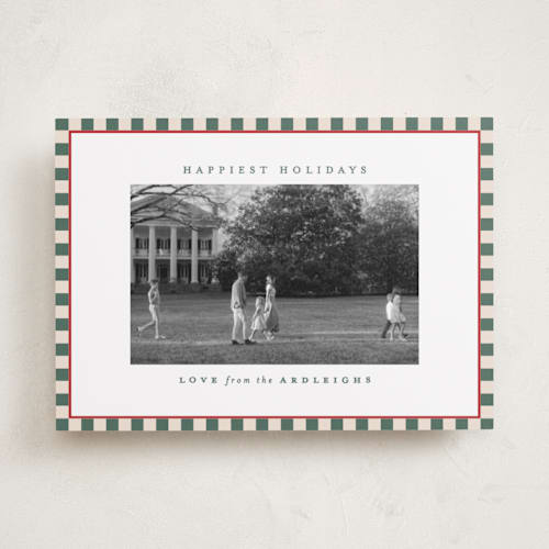 This is a spruce holiday photo cards with standard by Kristie Kern called the charleston printing on recycled smooth signature in standard