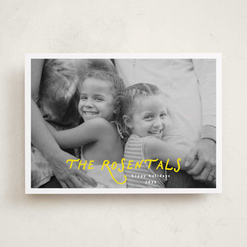 This is a stargazer holiday photo cards with standard by Tamara Hilje called the family printing on recycled smooth signature in standard
